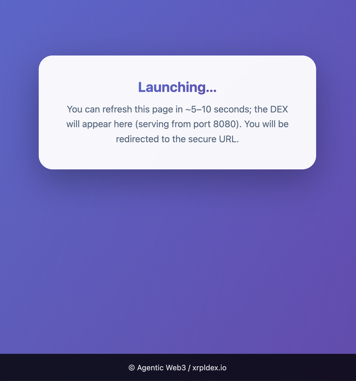 Launching node